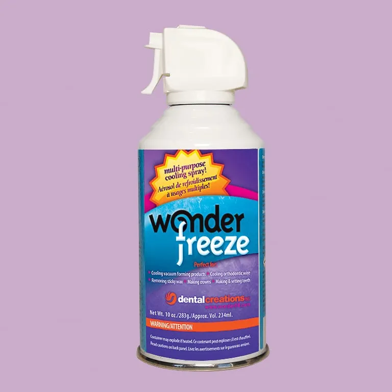 Wonderfreeze RGB Light Purple Backgound.High Res Dental Creations, Ltd - Wonderfreeze Aerosol Can