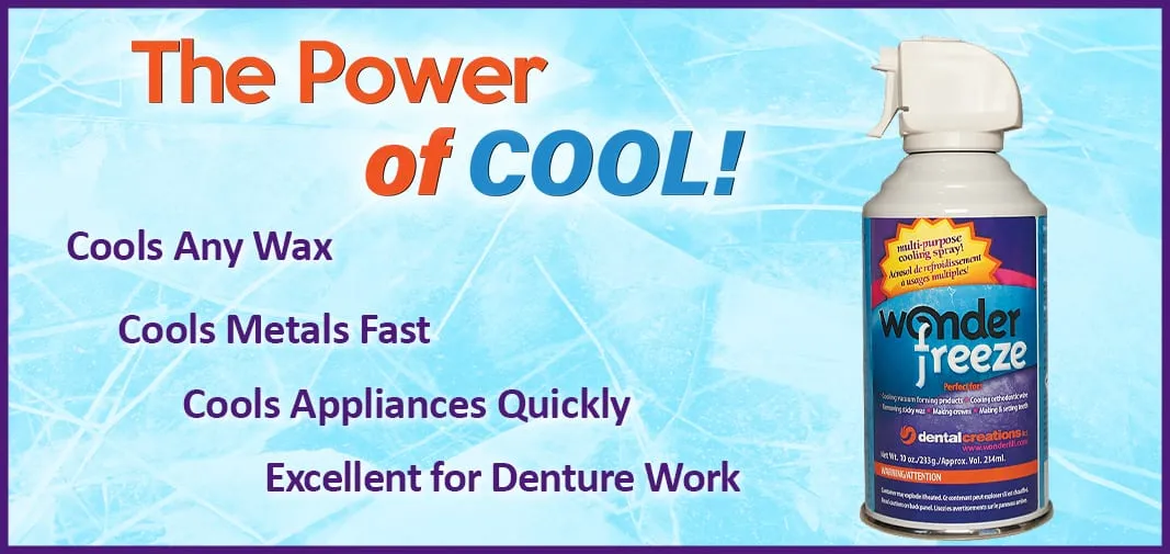 Wonderfreeze the power of cool Dental Creations Ltd - Wonderfreeze Cooling Spray