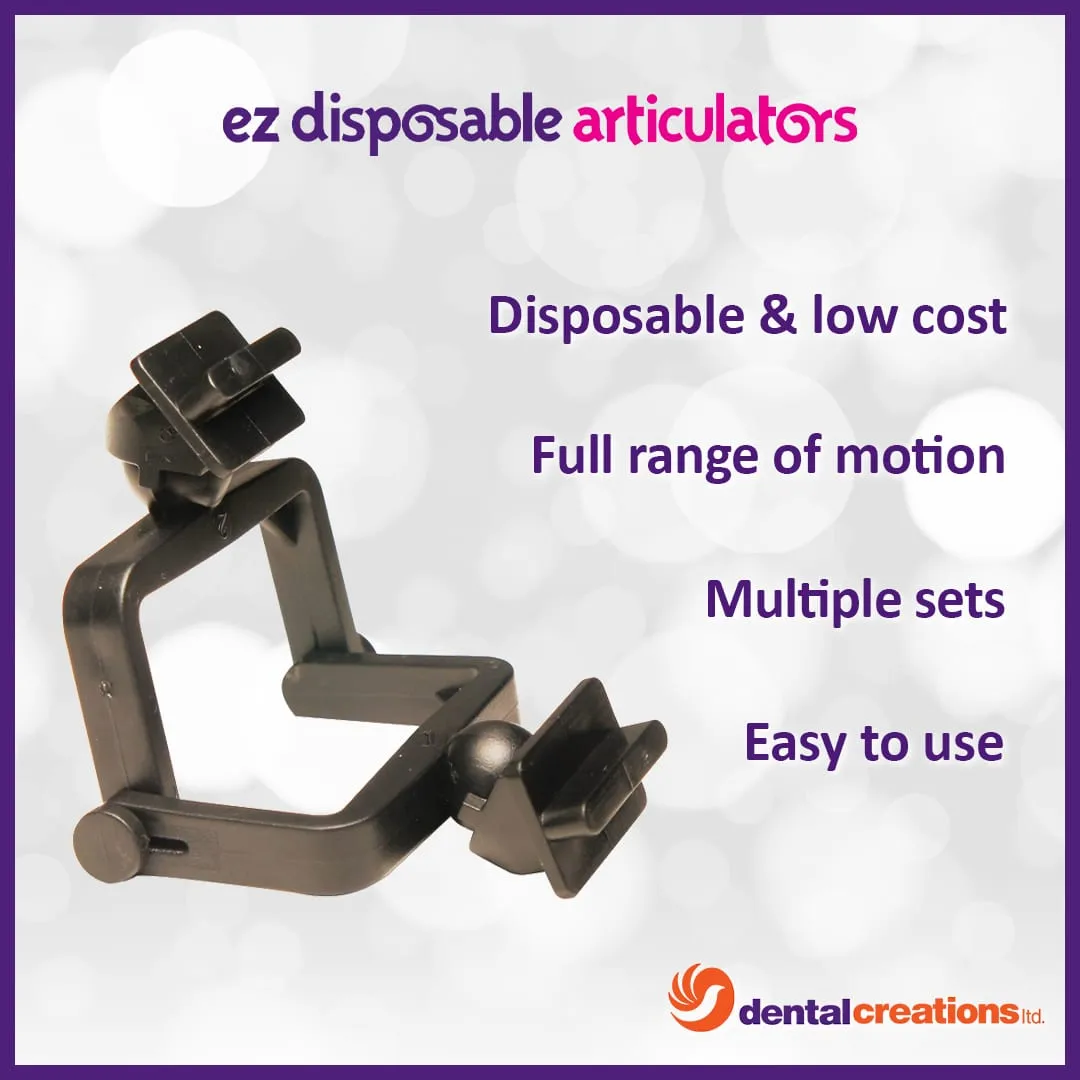 EZ Dispossalbe Articulators Infographic Dental Creations Ltd - EZ Dispossalbe Articulators