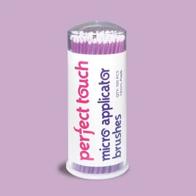 perfect touch micro applicator brushes purple fine - dental laboratory products - dental creations ltd
